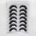 7 pairs silk eyelashes thick curl false lashes